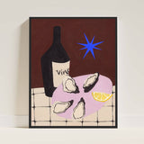 Wine and Oysters Print