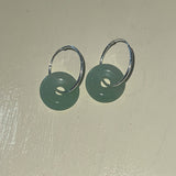 Eternity Hoops: Sterling Silver