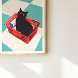 Black Cat Art Print