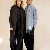 The Reykjavik Scarf with RWS Wool - Grey - FW25