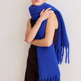 The Reykjavik Scarf with RWS Wool - Electric Blue - FW25