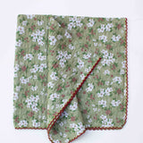 Vintage Floral Cotton Scarf