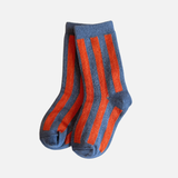 STRIPE SOCK: Slate / 3-5Y