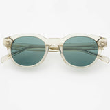 Cameron Acetate Unisex Round Sunglasses - Crystal Gray
