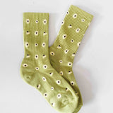 Daisy Dot Crew Socks