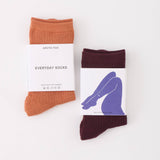 The Everyday Socks - 100% Bamboo - Red - FW25
