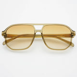 Billie Unisex Aviator Sunglasses - Olive