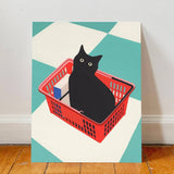 Black Cat Art Print