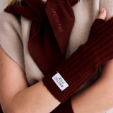 Merino Wool Triangle Scarf - Dark Walnut Brown