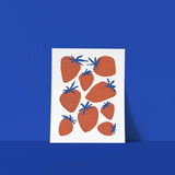Strawberries art print