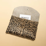 Envelope Pouch - Tiny Spotted Hair on Hide