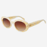 Aria Acetate Womens Oval Sunglasses - Freyrs Eyewear