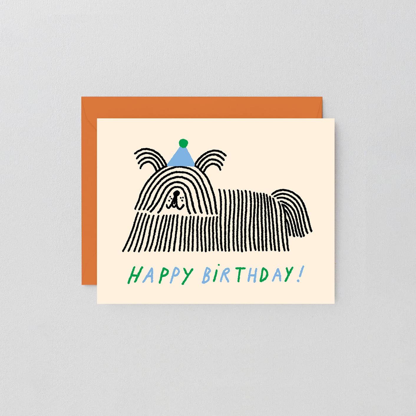 Happy Birthday Long hair Dog Kids Greeting Card – JOON