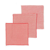 Reusable & Eco-Friendly Cotton Knit Dishcloths: Textured Red
