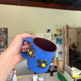 Speckled Clay -14 oz Handmade Sculpted Mug - Splish Splash Ceramics