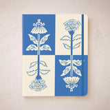 Blue Flower Bouquet Seedlings Sewn Trio Notebook Set