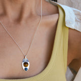 Tiger's Eye, Lapis Pendant