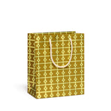 Geometric Gold medium gift bag