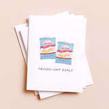 Friend-chip Goals - Food Pun Friendship Card