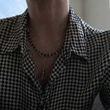 Check Cube Necklace
