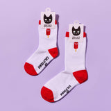 KIDS Embroidered Catsicle Socks