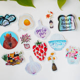 Rice Cooker Florals Sticker
