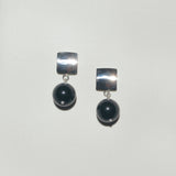 Silver Onyx Earrings