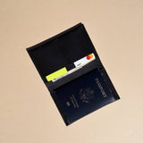 Passport Wallet - Black Leather