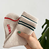 Le Bon Shoppe Boyfriend Socks: Oatmeal