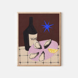 Wine and Oysters Print