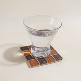 GLASS TILE COASTER - Salted Caramel Dark Chocolate