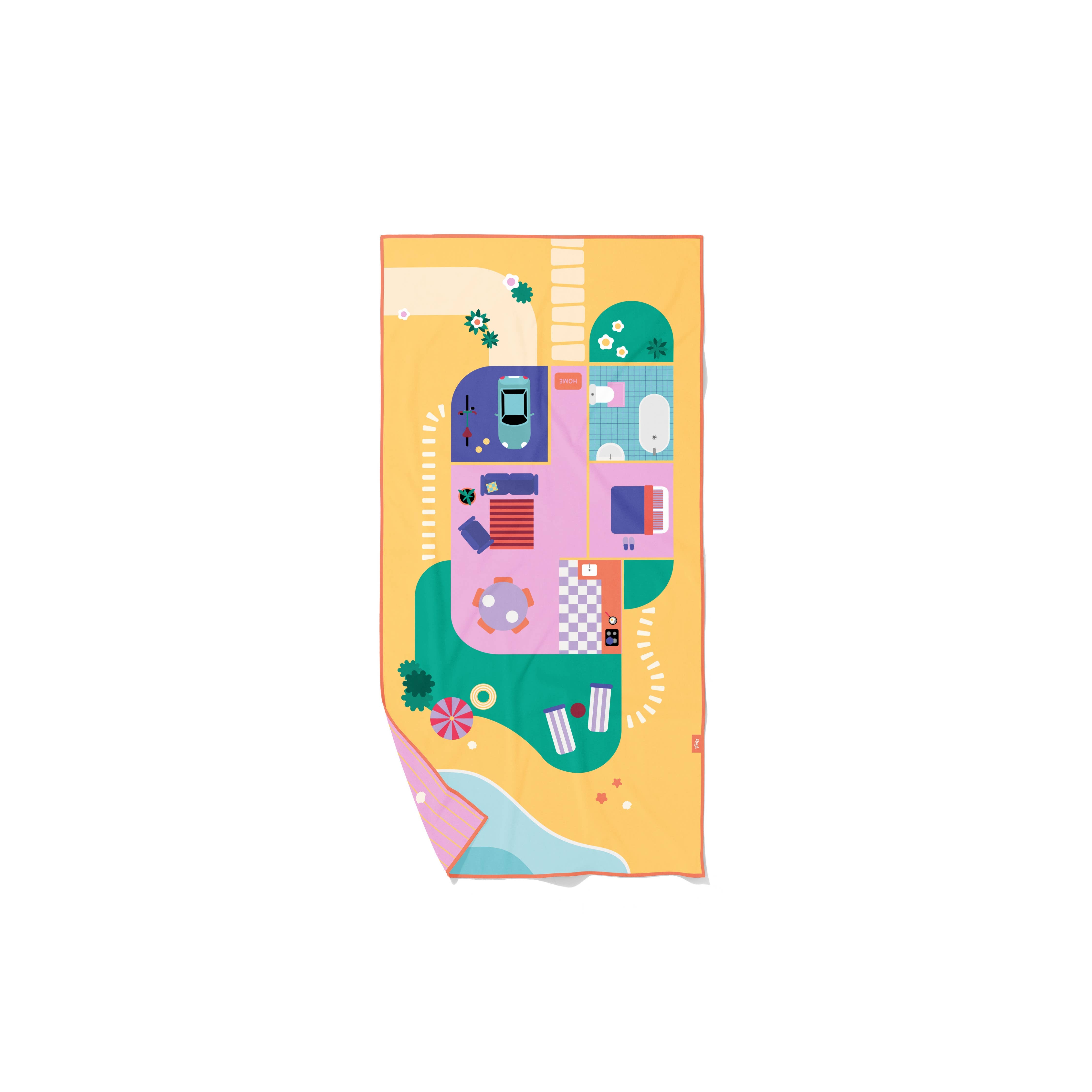 Quut Play Towels-Size M, Interactive Design, Game & Patterns