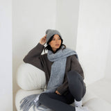 The Reykjavik Scarf with RWS Wool - Grey - FW25