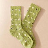Daisy Dot Crew Socks