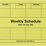 Pocket Size Weekly Planner Undated 58 Weeks Dayfree