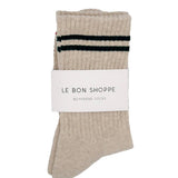 Le Bon Shoppe Boyfriend Socks: Oatmeal