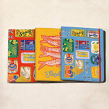 Blue Sardine Tins Sewn Trio Notebook Set