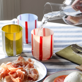 Atina Glassware - Blue & Red