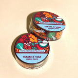 Asian Produce Washi Tape | Food Washi Stationery Craft Tape