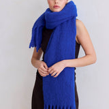 The Reykjavik Scarf with RWS Wool - Electric Blue - FW25