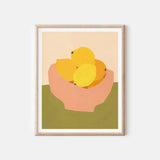 Lemons in Bowl Print