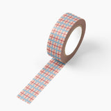 Plaid Washi Tape in Sunset Pink