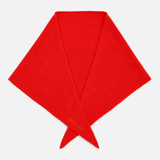Merino Wool Triangle Scarf - Lava Red