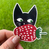 Strawberry Cat Sticker