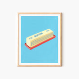 Butter Art Print, Food Wall Art, Funny Food Art