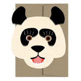 Panda Die Cut Card - Wild Bunch Collection