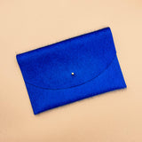 Envelope Pouch - Lapis Hair on Hide