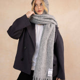 The Reykjavik Scarf with RWS Wool - Grey - FW25