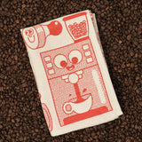 Coffee Time Woven Cotton Tea Towel