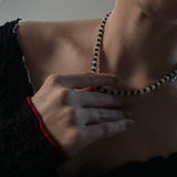 Check Cube Necklace
